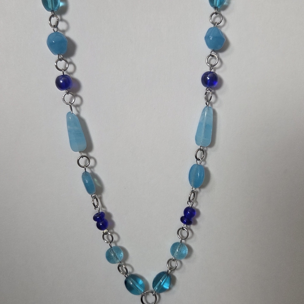 Blue Beaded Necklace